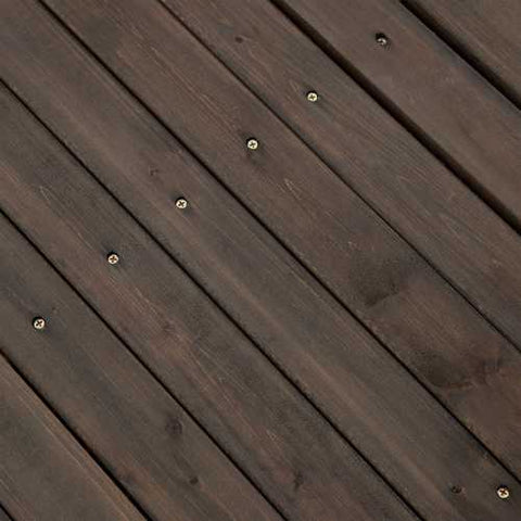 Image of Dark Brown Stain 8-Ft Fir Wood Garden Bridge with Hand Rails