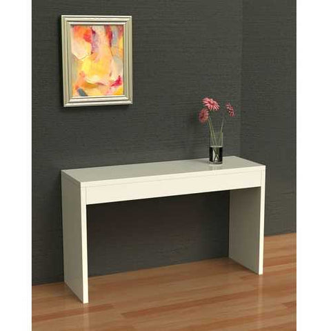 Image of White Sofa Table Modern Entryway Living Room Console Table