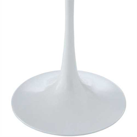 Image of Mid Century Modern Classic 20-inch Round Side Dining Table in White