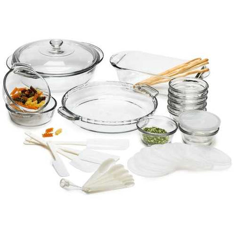 Image of 33-Piece Glass Cookware Set - Made in the USA