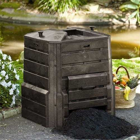 Image of Home Garden Composter - 86 Gallon Compost Bin with Locking Self-Watering Lid