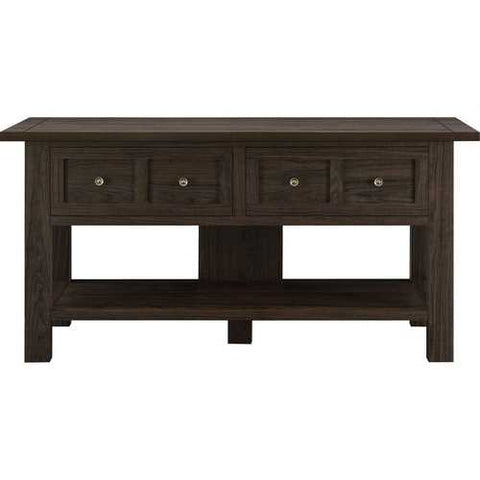 Image of Classic 55-inch TV Stand Versatile Accent Console Table with 2 Storage Drawers