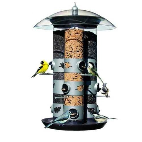 Image of 2-in-1 Triple Tube Squirrel Baffle Bird Feeder