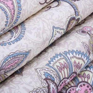 Queen size 3-Piece Quilt Bedspread Set 100-Percent Cotton Floral Paisley