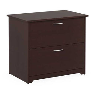 2-Drawer Lateral File Cabinet in Cherry Wood Finish