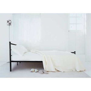 Full size Modern Black Metal Platform Bed Frame with Headboard and Footboard