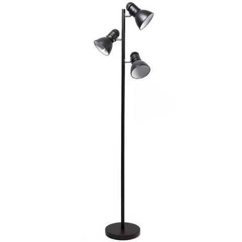 Image of 65-inch Black 3-Light Tree Lamp Spotlight Floor Lamp