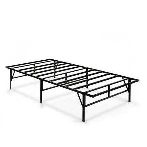 Image of Twin XL Sturdy Metal Platform Bed Frame in Black