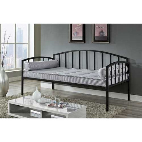 Image of Twin size Modern Black Metal Daybed for Bedroom or Living Room