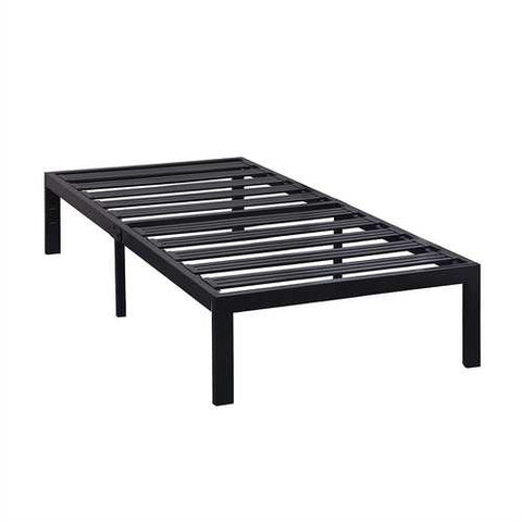 Image of Twin size Heavy Duty Metal Platform Bed Frame with Wide Steel Slats