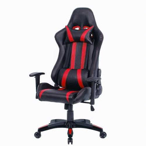 Black Red Racing Stripe High Back Reclining Gaming Computer Office Chair