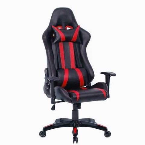 Image of Black Red Racing Stripe High Back Reclining Gaming Computer Office Chair