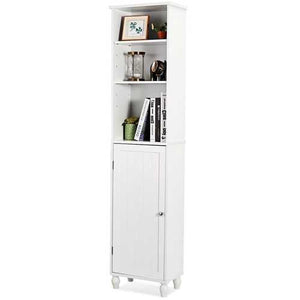 Bathroom Storage Tower Display Linen Cabinet with Open Shelves