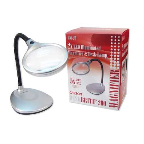 Image of LED Illuminated 2X Magnifying Glass / Desk Lamp