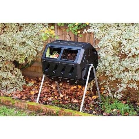 Image of 37-Gallon Tumbling Compost Bin Tumbler Composter - 5 Cu. Ft.