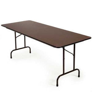 Rectangle 60-inch Melamine Folding Table in Brown