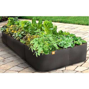 Modern 3-Ft x 6-Ft Raised Garden Bed Planter in UV Resistant Non-Woven Air Flow Plastic