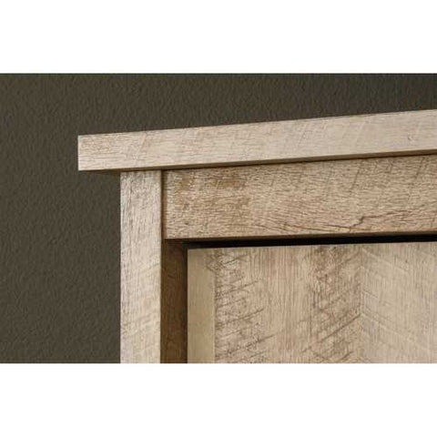 Image of Cottage Style Wardrobe Armoire Storage Cabinet in Light Oak Wood Finish
