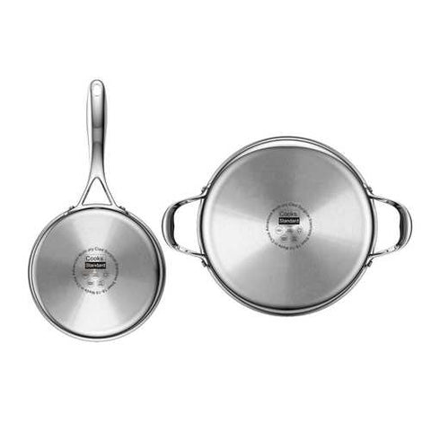 Image of 10-Piece Stainless Steel Cookware Set - Lifetime Warranty