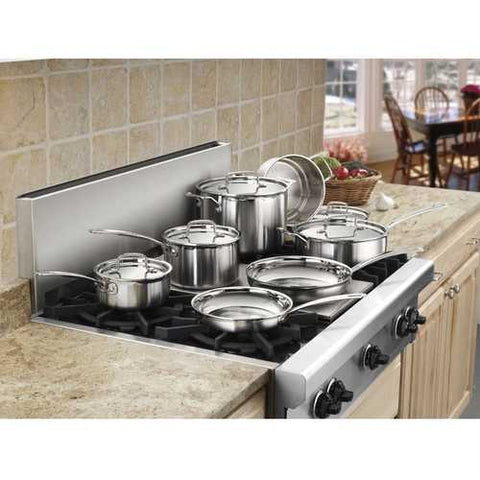 Image of 12-Piece Stainless Steel Professional Oven Safe Cookware Set