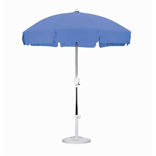 7.5 patio umbrella push tilt anodized olefin 7.5 Foot Patio Umbrella with Push Button Tilt in Royal Blue Olefin