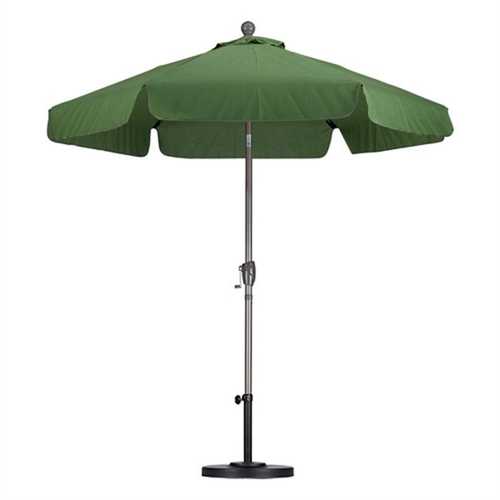champagne patio umbrella Palm Green 7.5-Ft Outdoor Patio Umbrella with Champagne Metal Pole – Cozy Furniture Store
