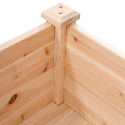 Image of Solid Wood Cedar 30-inch High Raised Garden Bed Planter Box