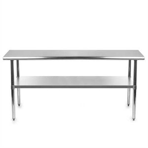 Heavy Duty 72 x 24 inch Stainless Steel Kitchen Restaurant Prep Work Table