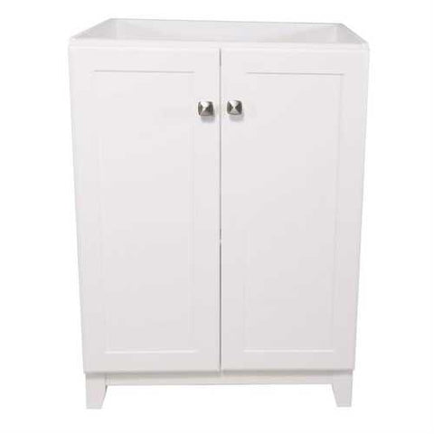 Image of White Bathroom Vanity Cabinet 30 x 21 inch - Top Not Included