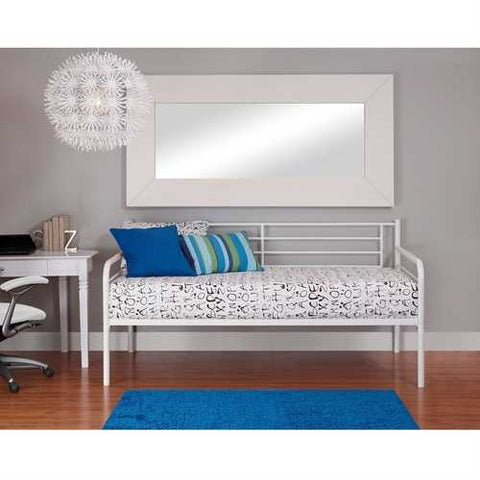 Image of Twin size Contemporary White Metal Daybed Frame