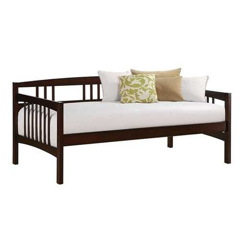 Image of Twin size Day Bed in Espresso Wood Finish - Trundle Not Included