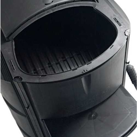 Image of 120 Gallon Black Plastic Compost Bin with 3 Composting Chambers