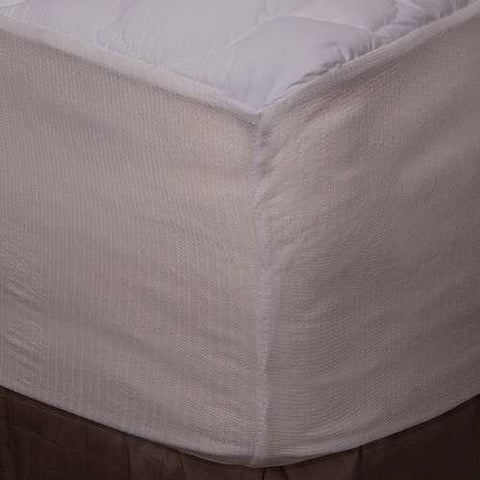 Image of King size Plush Bamboo Baffle Box Stitch Mattress Pad / Topper