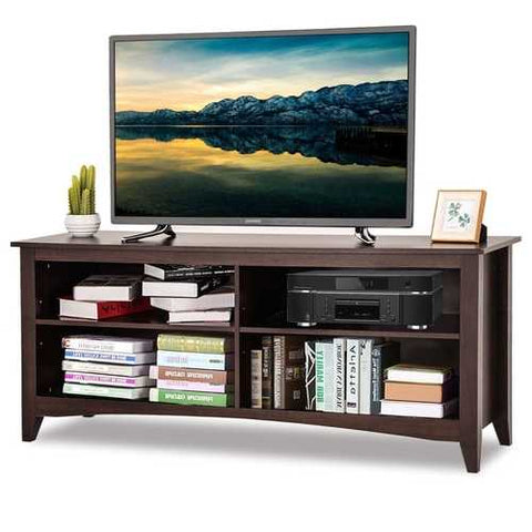 Image of Contemporary TV Stand for up to 60-inch TV in Espresso Finish