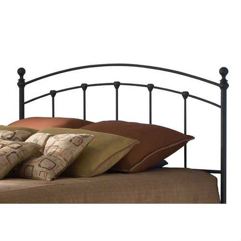 Image of Twin size Metal Headboard in Matte Black Finish