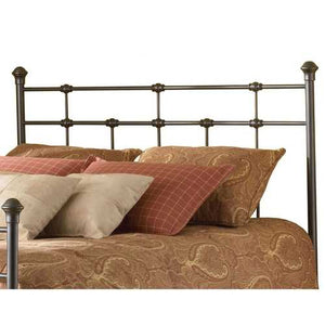 Twin size Classic Design Metal Headboard in Hammered Brown Finish