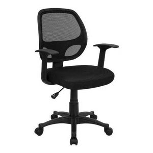 Black Mesh Mid-Back Office Chair