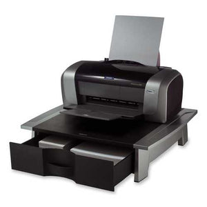 Low Profile Contemporary Printer Stand with Paper Drawer