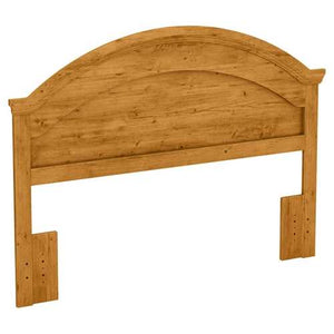 Full / Queen size Arch Top Country Style Headboard in Pine Finish