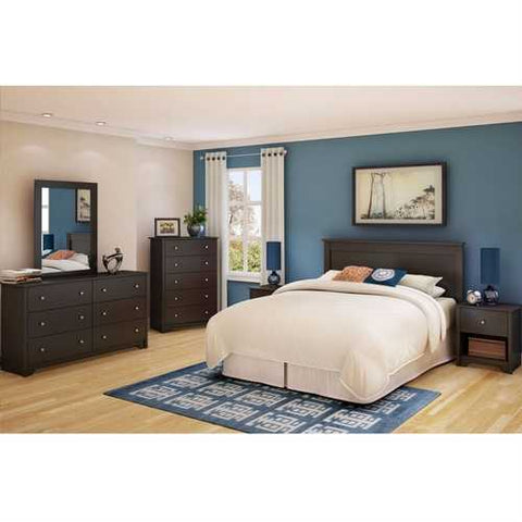 Image of Full / Queen size Headboard in Chocolate Finish - Eco-Friendly