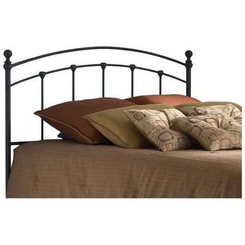 Image of Full size Matte Black Metal Headboard