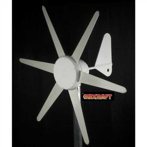 Image of 300 Watt 12-Vot 6-Blade Wind Generator with Charge Controller