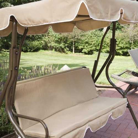 Image of 2-Person Canopy Swing Loveseat Outdoor Porch Patio Chair Furniture