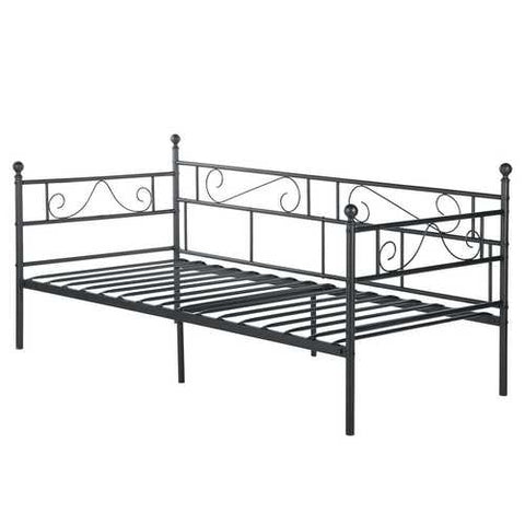 Image of Twin Classic Metal Daybed Frame in Black