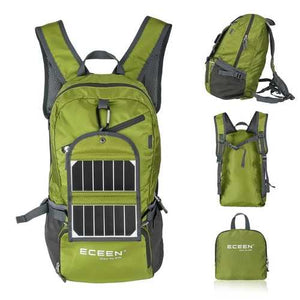 Green 3.25 Watt Solar Panel Backpack Smartphone Tablet Battery Charger