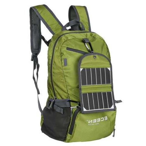 Image of Green 3.25 Watt Solar Panel Backpack Smartphone Tablet Battery Charger