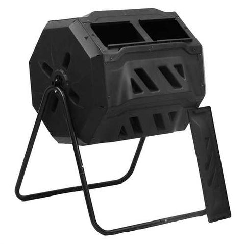 Image of Outdoor Garden 5.7 Cubic Ft Rotating Composting Bin Tumbler