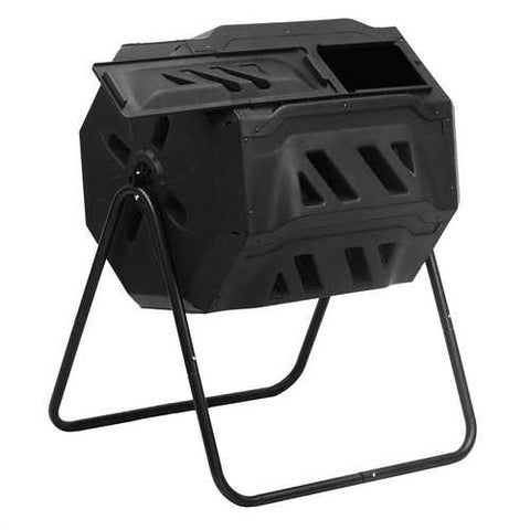 Image of Outdoor Garden 5.7 Cubic Ft Rotating Composting Bin Tumbler