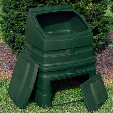 Image of Green Heavy Duty Plastic Compost Bin - 90 Gallon Capacity