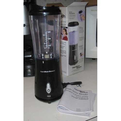 Image of Personal Smoothie Blender with Travel Lid in Black by Hamilton Beach